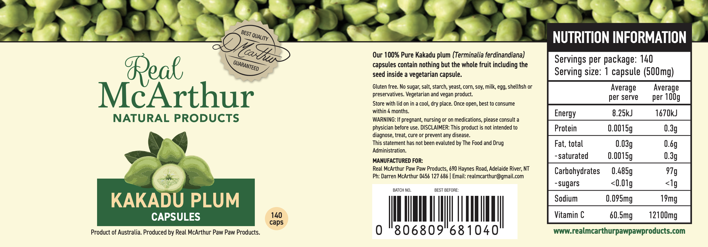 McArthur Natural Products