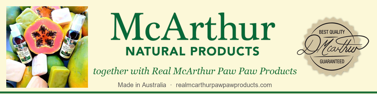 McArthur Natural Products, together with Real McArthur Paw Paw Products, made in Australia